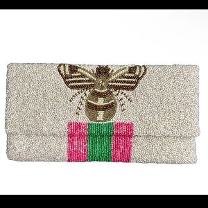 Moyna Bumblebee Beaded clutch NWOT